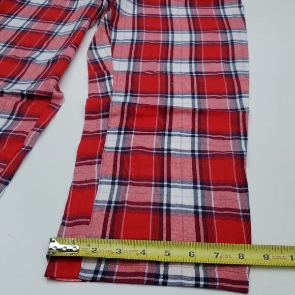 NEW L SMILE ED ELLEN DEGENERES buffalo plaid red sherpa HOLIDAY PAJAMAS NWT - Picture 11 of 16